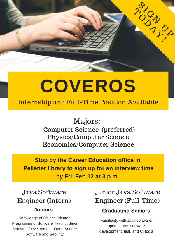 Coveros Internship and Full-Time Position
