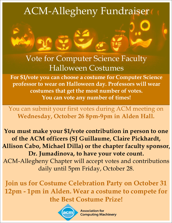 ACM Halloween Fundraiser