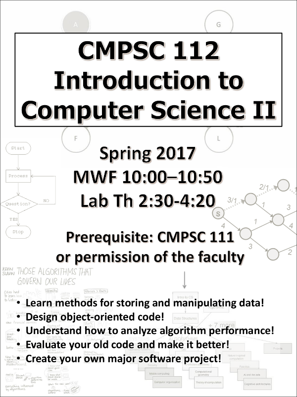 Computer Science 112 Spring 2017